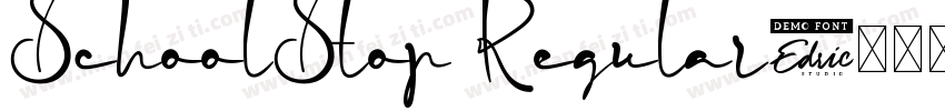 SchoolStop Regular字体转换